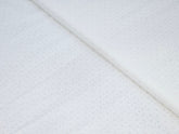 PURE WHITE WITH TEXTURE CHECKS SATIN FINISH PREMIUM MIX COTTON SHIRT FABRIC.